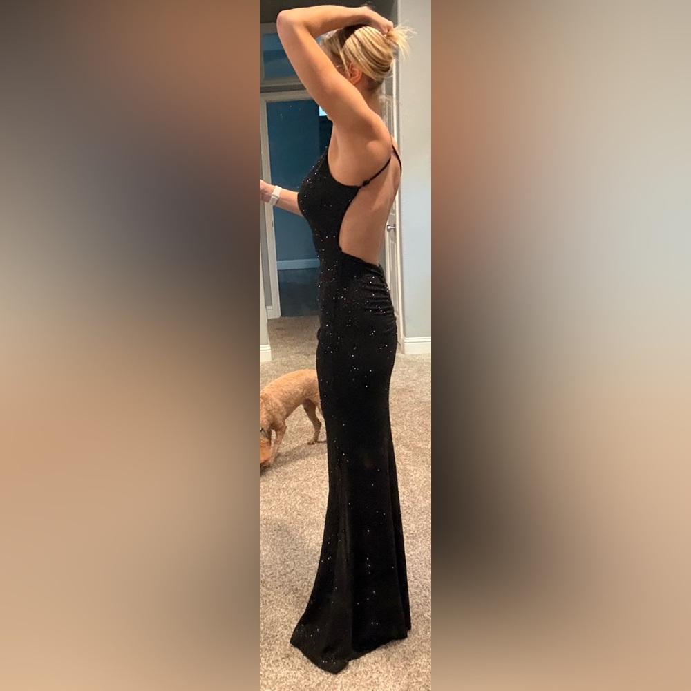 Windsor Black Sparkle Maxi Dress - Picture 3 of 7